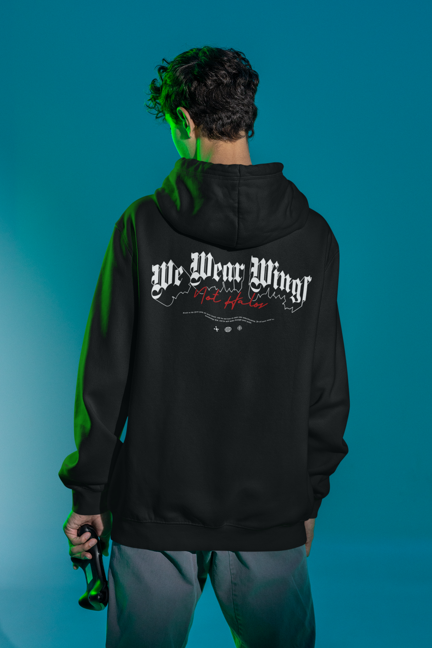CA Oversized Zipper Hoodie Backprint